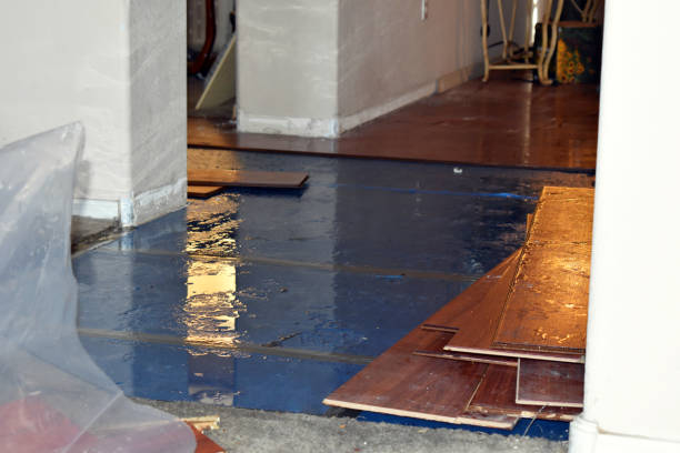 Professional Sewage Cleanup technician working in Weaverville, NC